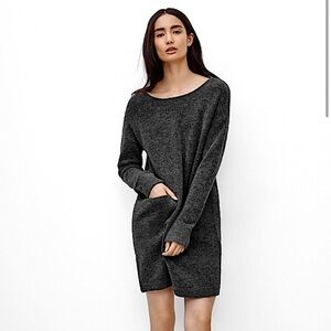Aritzia Wilfred Free Kebede Charcoal Sweater Dress